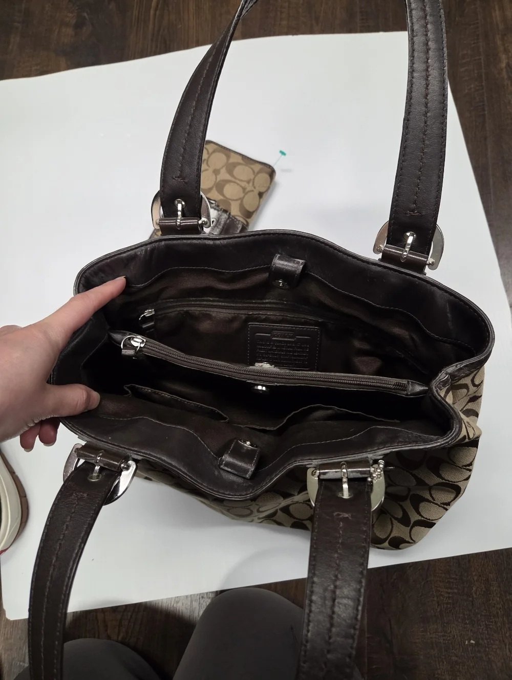 Coach Vintage Soho Signature CC Tote Bag With Wallet Purse Y2k 2000s